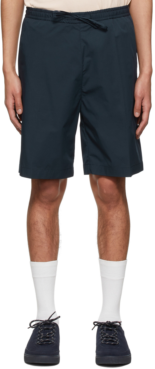 Hugo Navy Cotton Shorts Hugo Boss