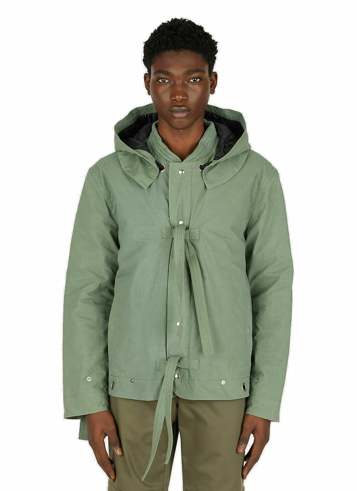 Reversible Quilted Jacket in Green Craig Green