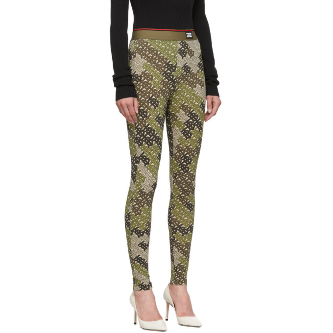 burberry green leggings