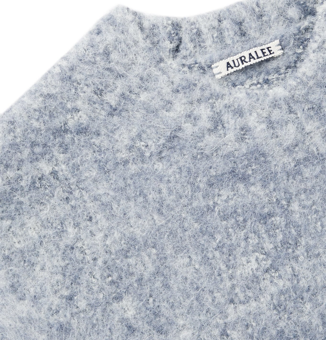 Auralee - Brushed Mélange Wool-Blend Sweater - Gray Auralee