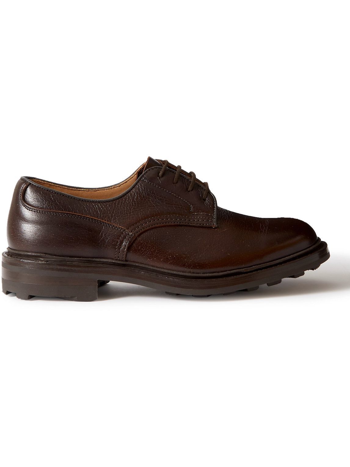 Photo: Tricker's - Woodstock Leather Derby Shoes - Brown
