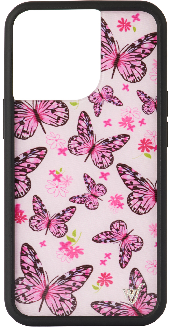 Wildflower Pink Butterfly iPhone 13 Pro Case