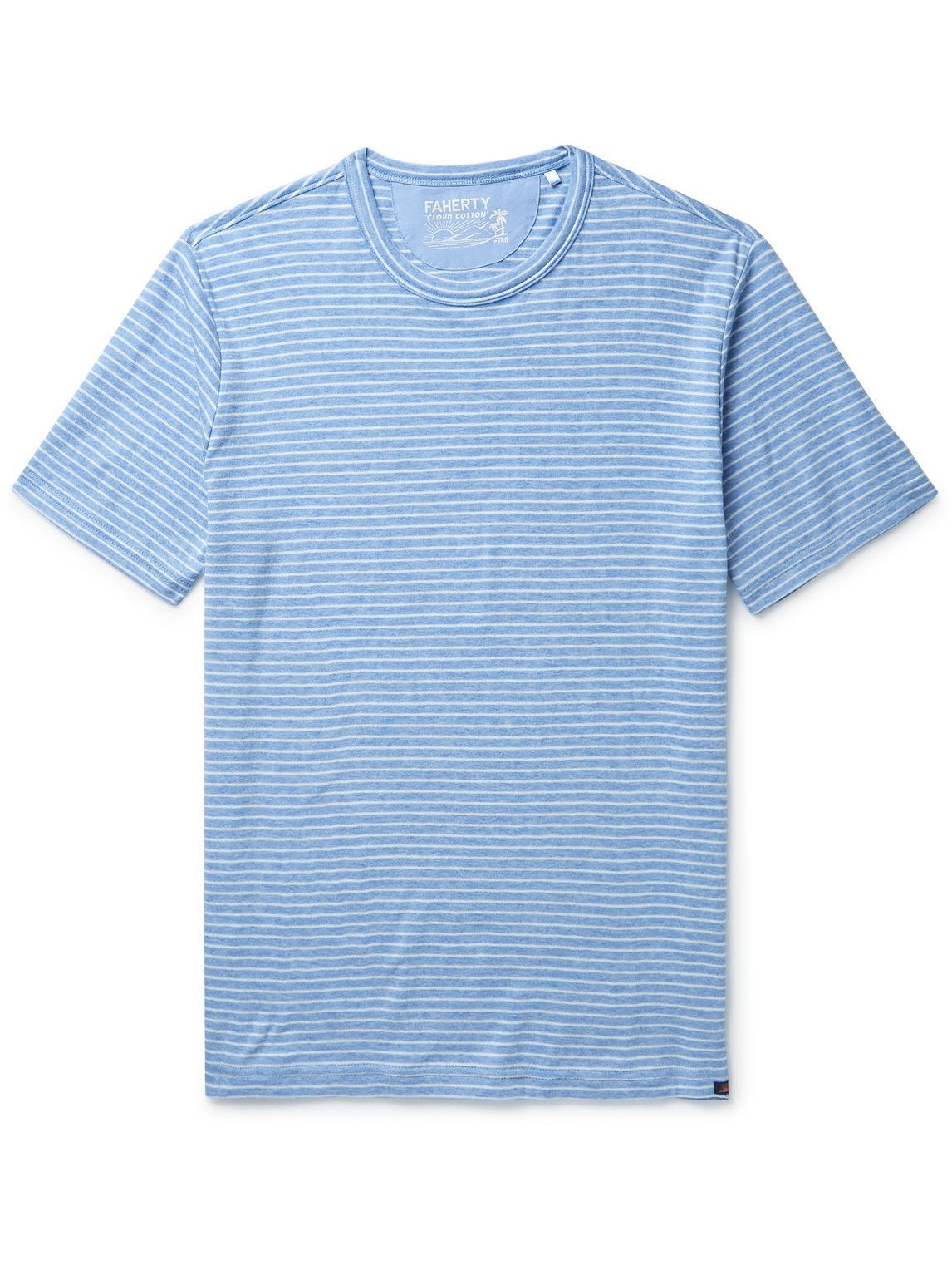 Faherty - Cloud Striped Pima Cotton and Modal-Blend Jersey T-Shirt ...