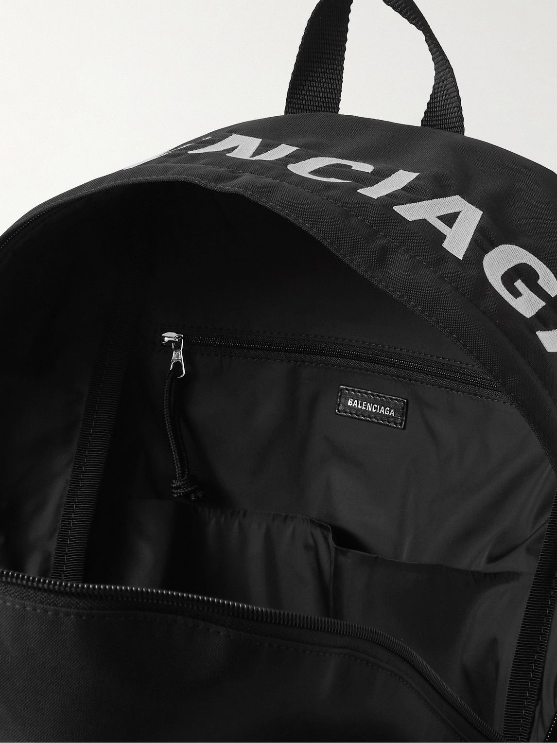 balenciaga logo backpack