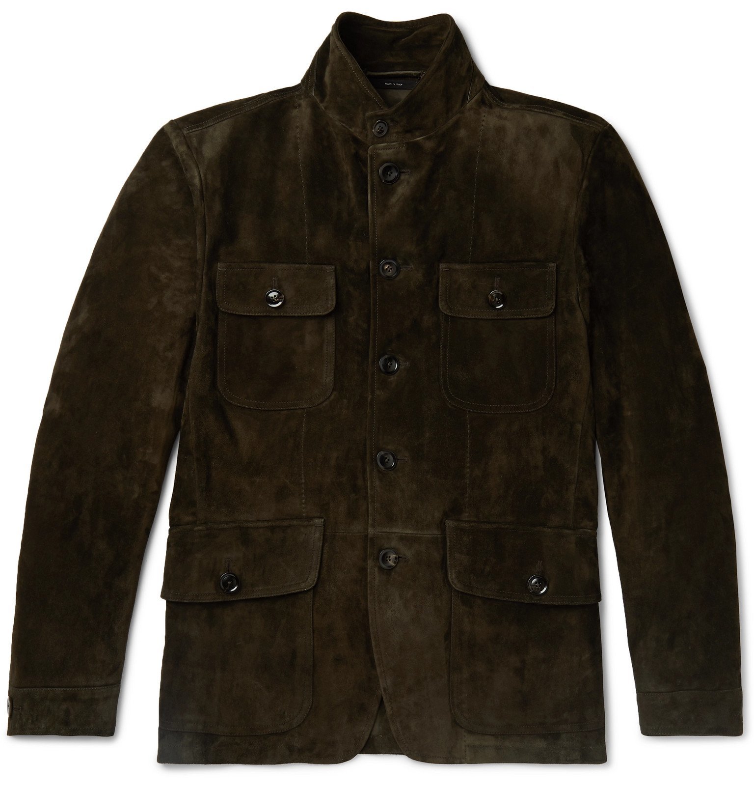 TOM FORD - Suede Field Jacket - Brown TOM FORD