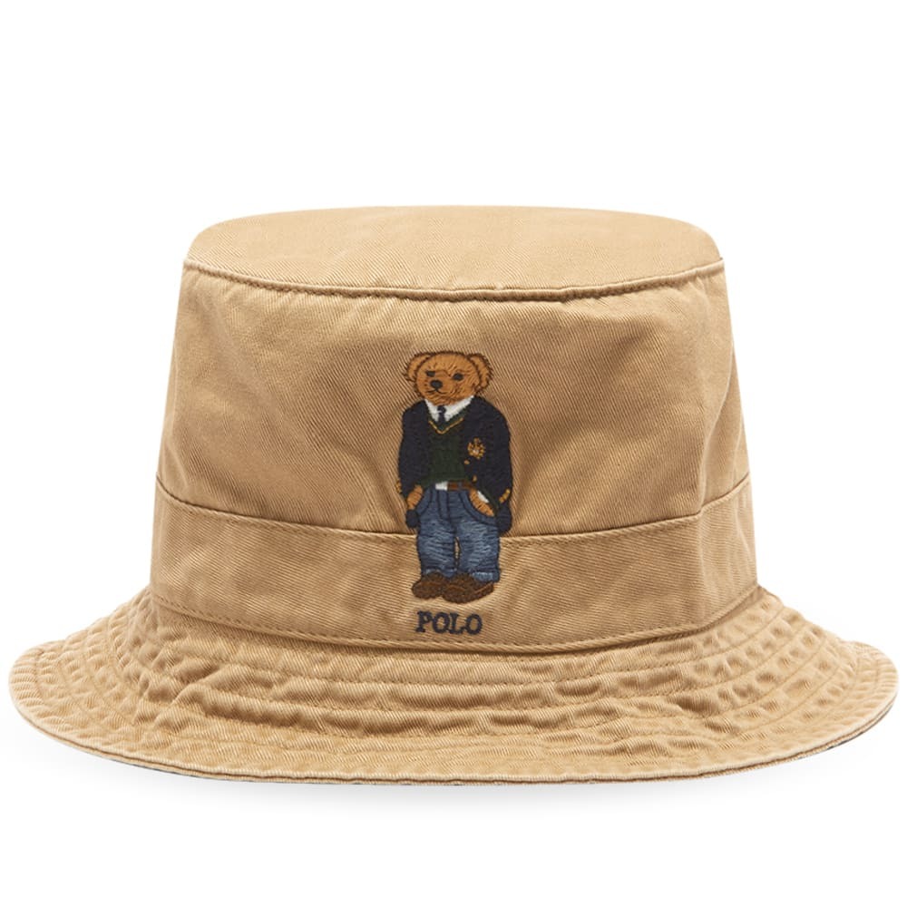 polo bucket hat khaki