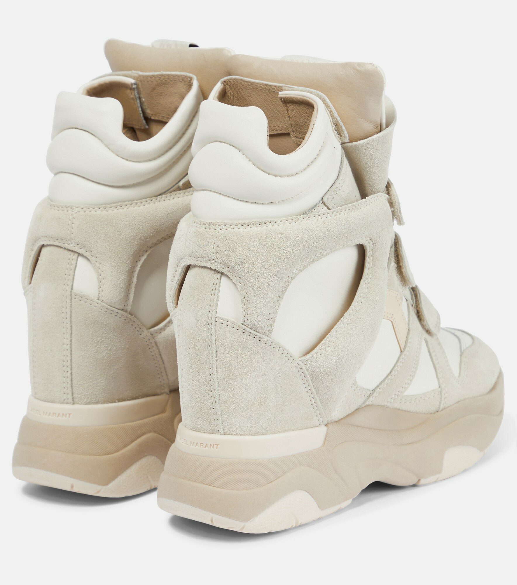 Isabel Marant - Balskee suede and leather wedge sneakers Isabel Marant
