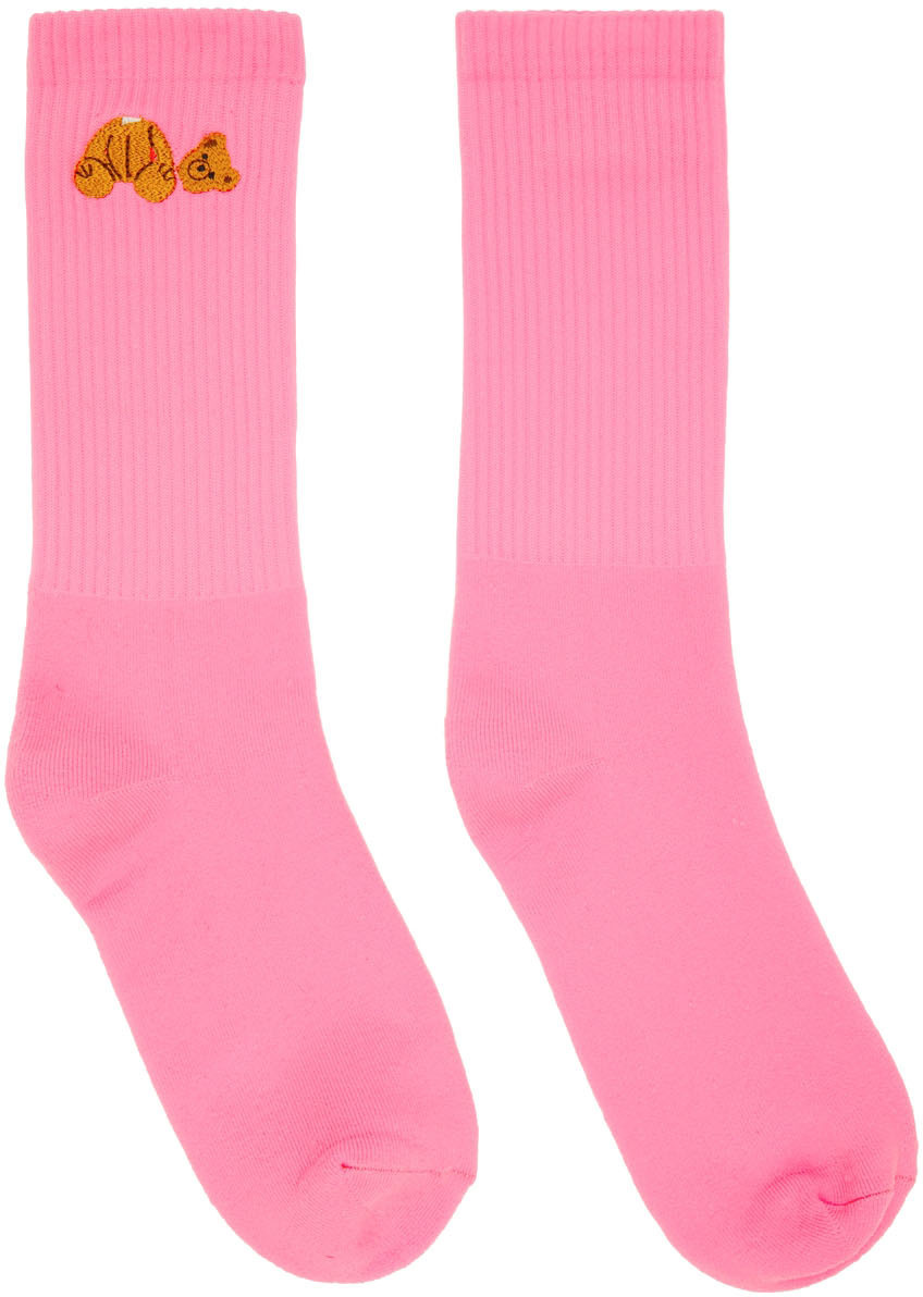 Photo: Palm Angels Pink Bear Socks