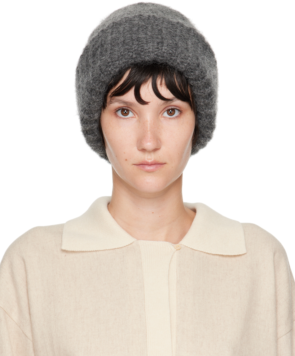 Teurn Studios SSENSE Exclusive Gray Knit Beanie