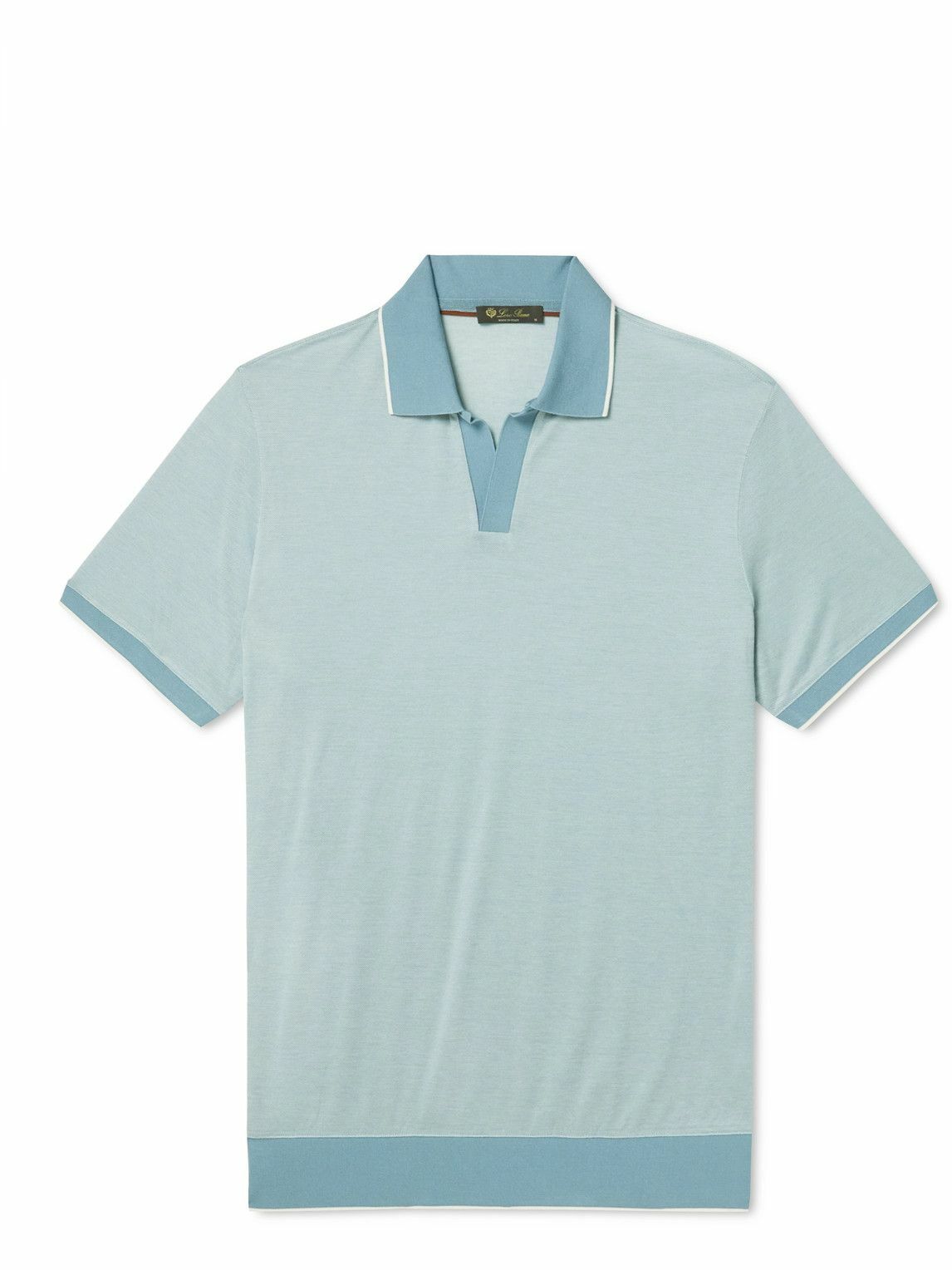 Loro Piana - Cotton Polo Shirt - Blue Loro Piana