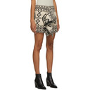 Isabel Marant Etoile Black and Off-White Jiloa Miniskirt
