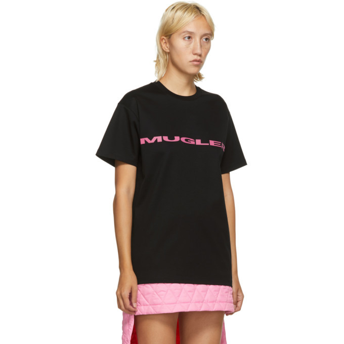 black and pink oversized t shirt