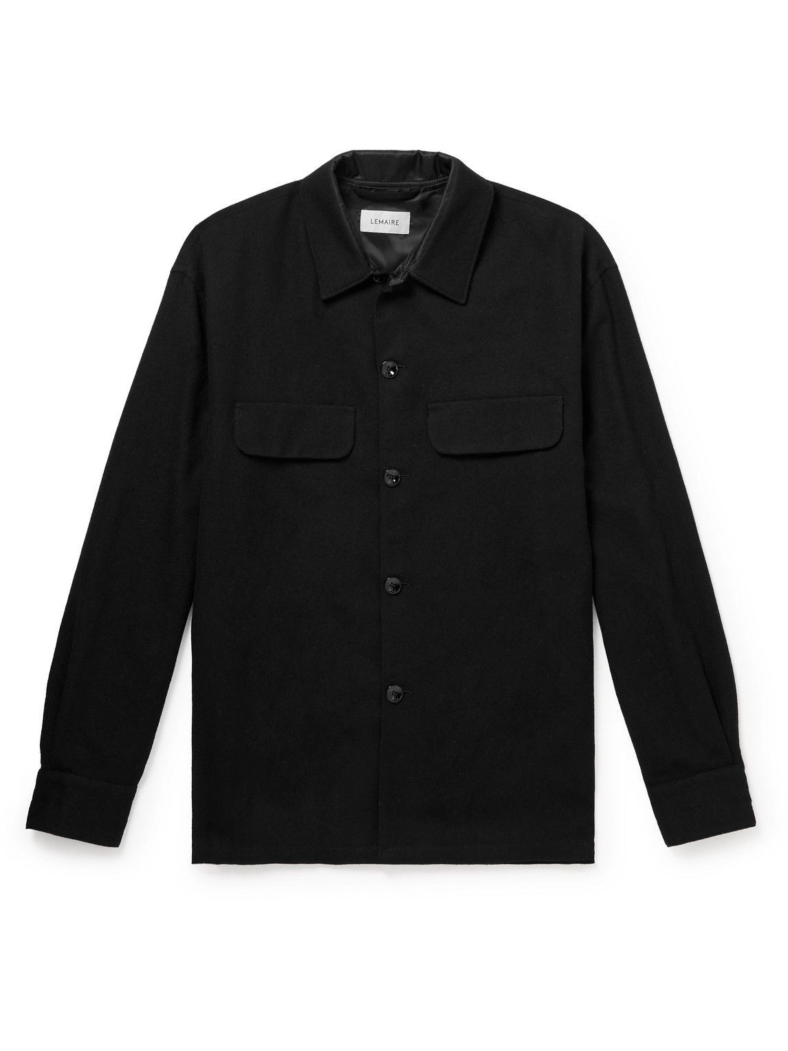 Lemaire - Virgin Wool-Twill Overshirt - Black Lemaire