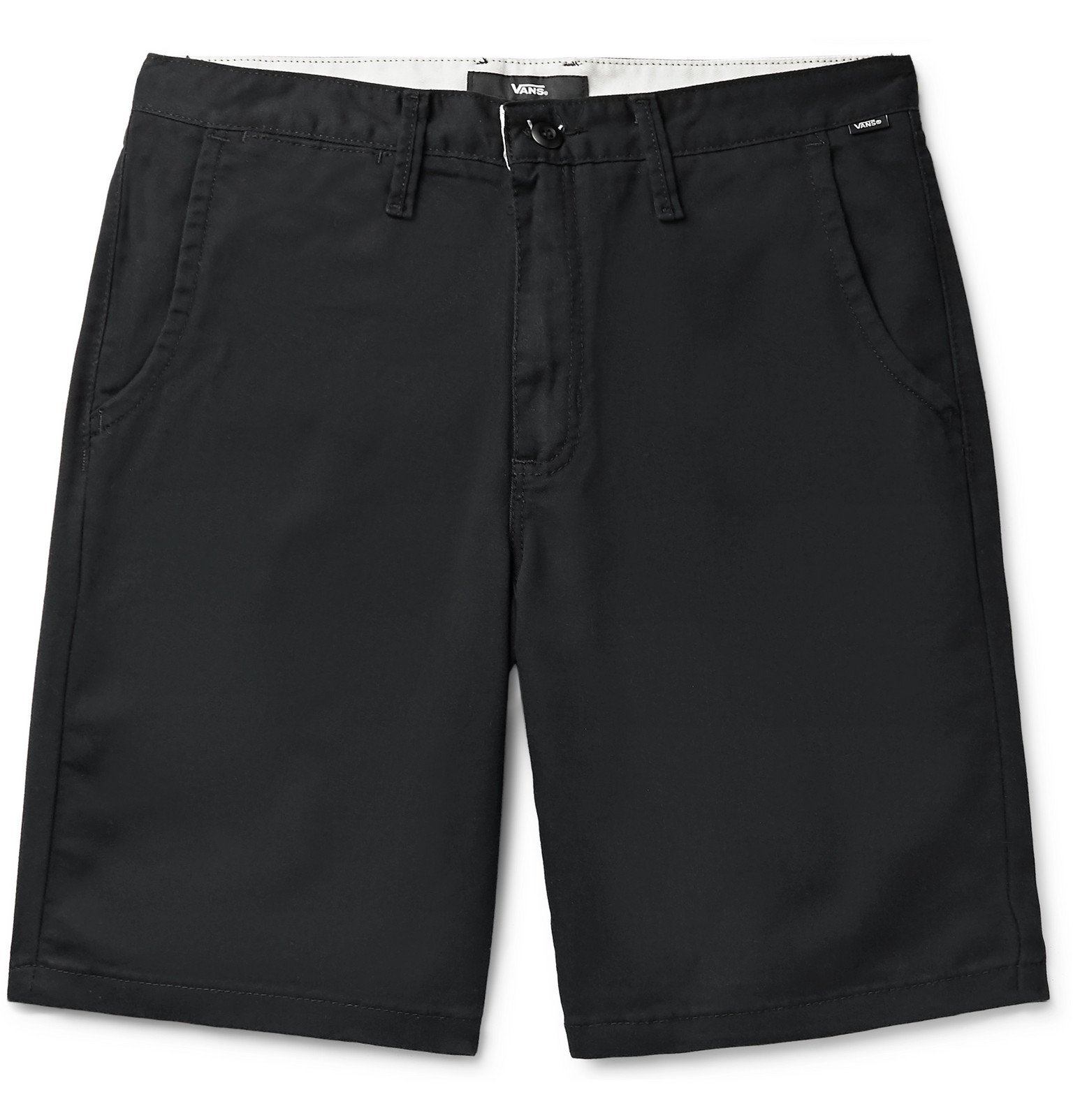 Vans SlimFit Stretch CottonBlend Twill Shorts Black Vans