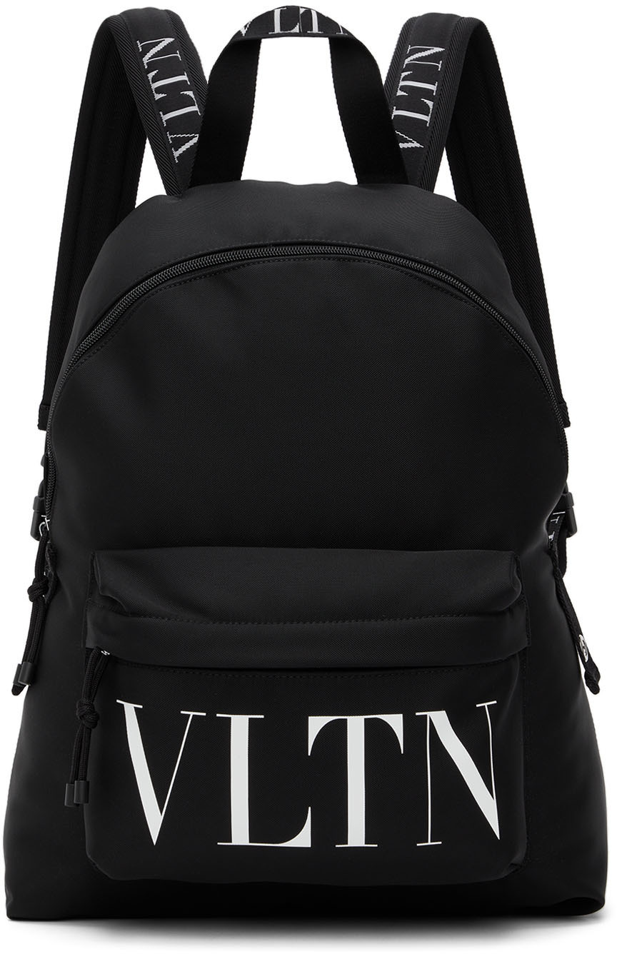 Valentino Garavani Black VLTN Backpack Valentino Garavani