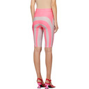 Paula Canovas Del Vas Pink Stretch Patchwork Biker Shorts