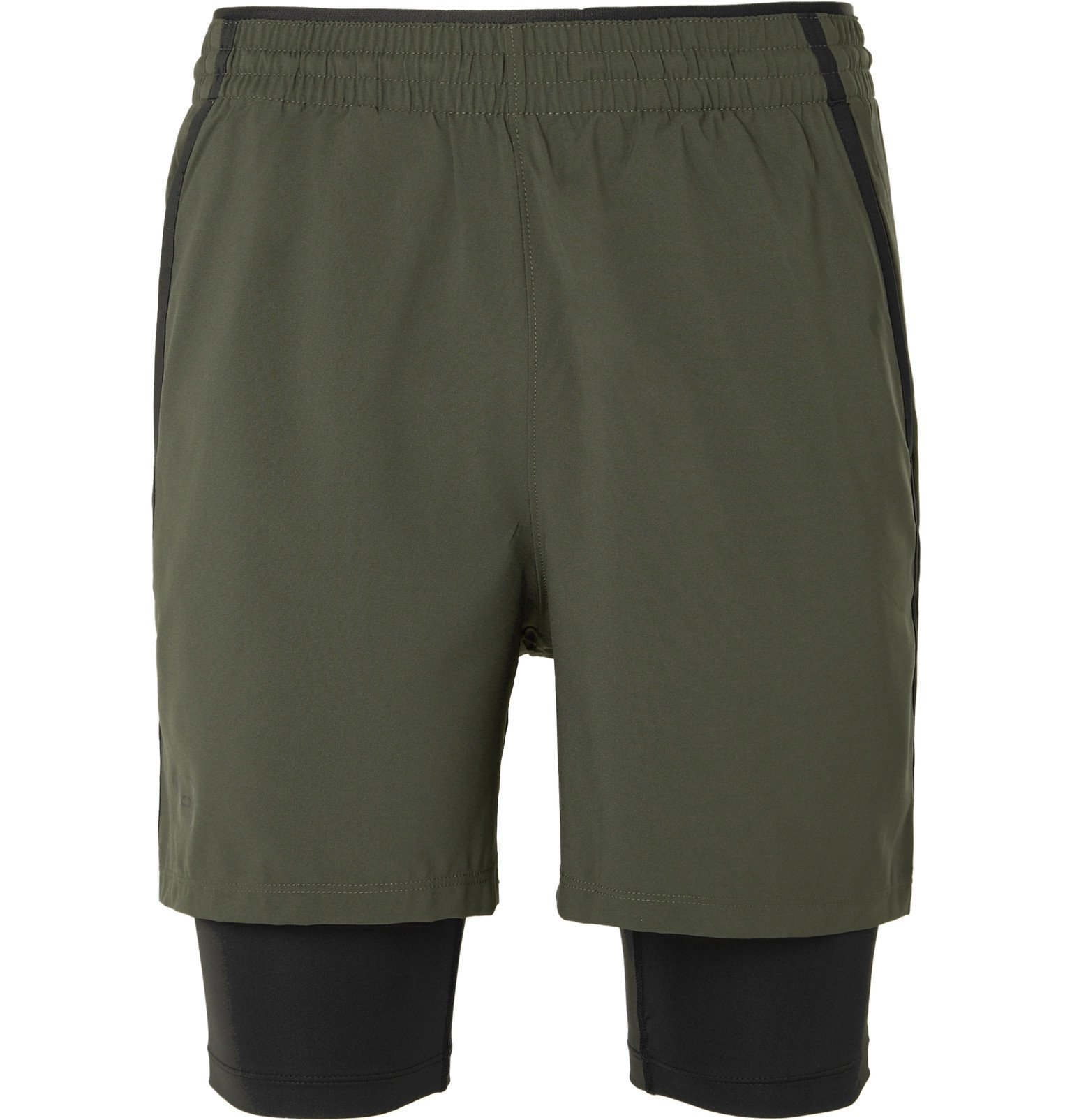 blast Foreword upside down Under Armour - UA Qualifier 2-in-1 Shell and HeatGear Shorts - Green Under  Armour