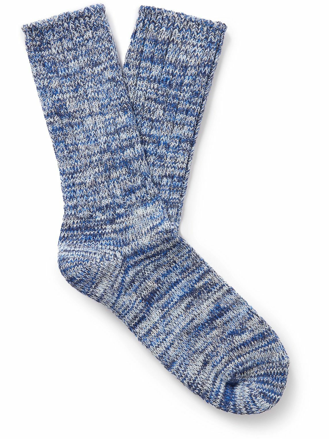 Thunders Love - Ribbed Recycled Cotton-Blend Socks Thunders Love