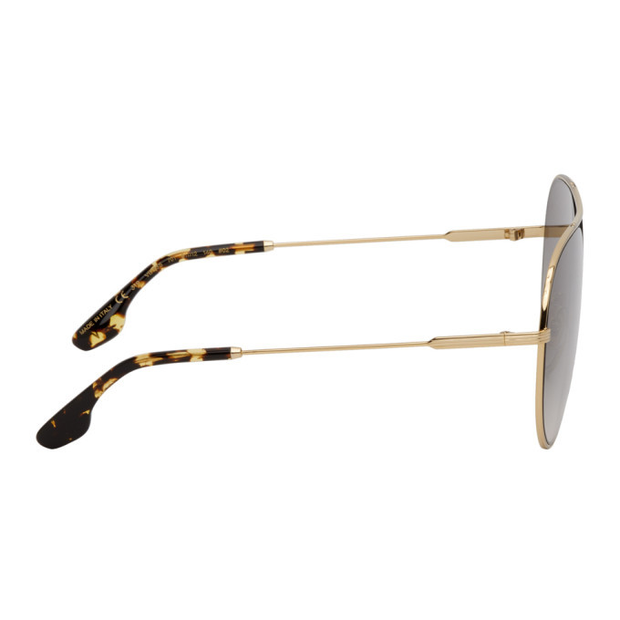 Victoria Beckham Gold Aviator Sunglasses Victoria Beckham