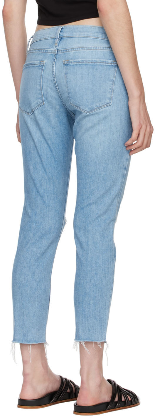 Frame Blue 'Le Garçon Crop' Jeans Frame Denim