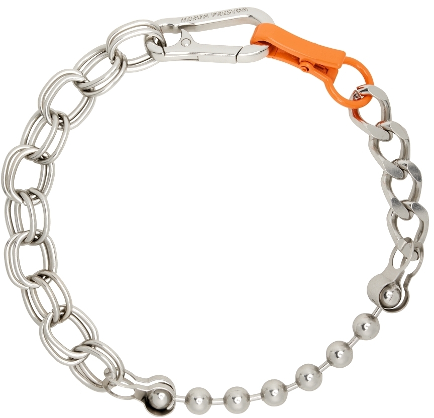 Orange Multichain Necklace Heron Preston