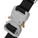 1017 ALYX 9SM - 2.5cm Rollercoaster Leather-Trimmed Webbing Belt - Black
