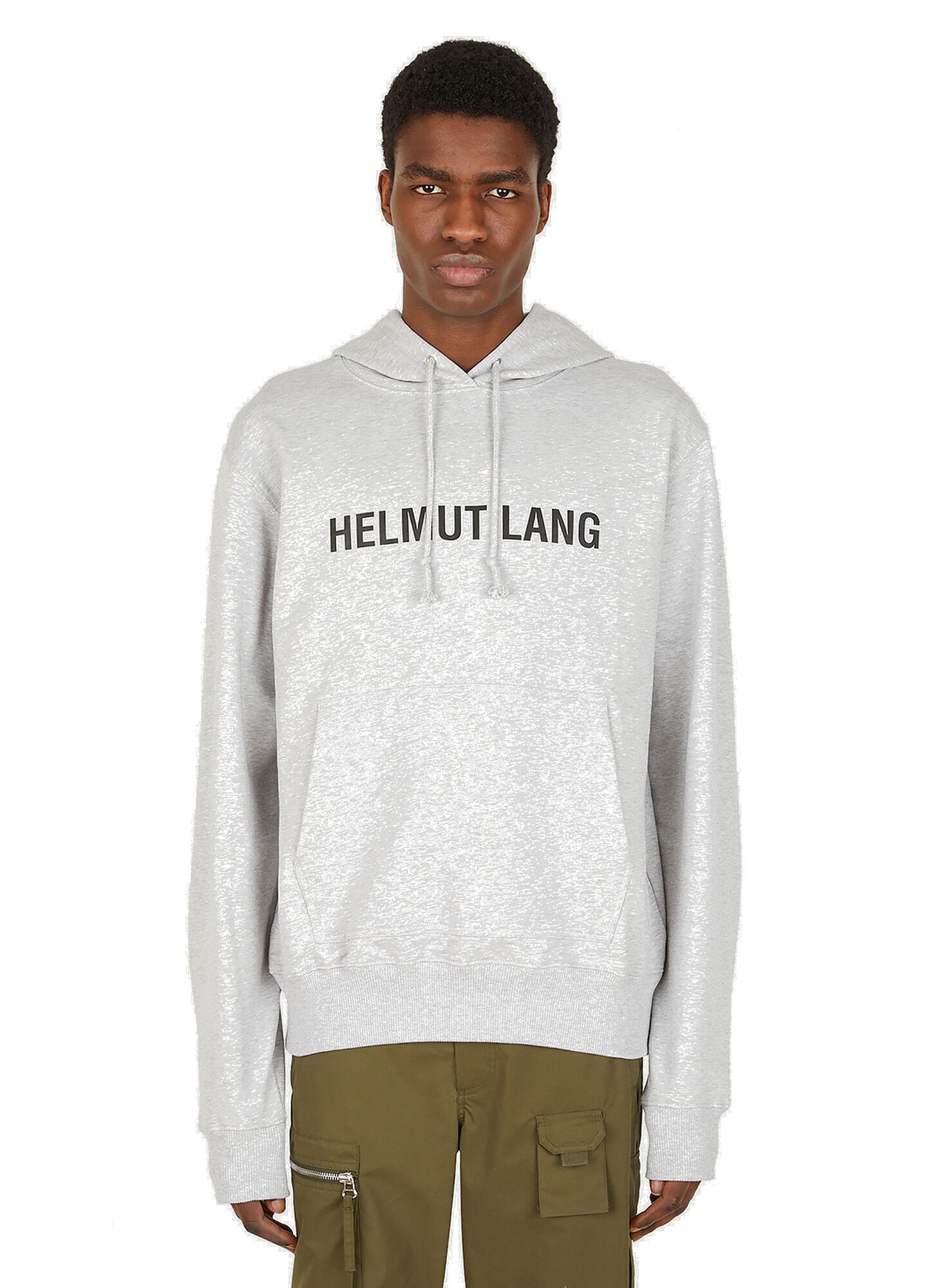 Core Hooded Sweatshirt in Grey Helmut Lang