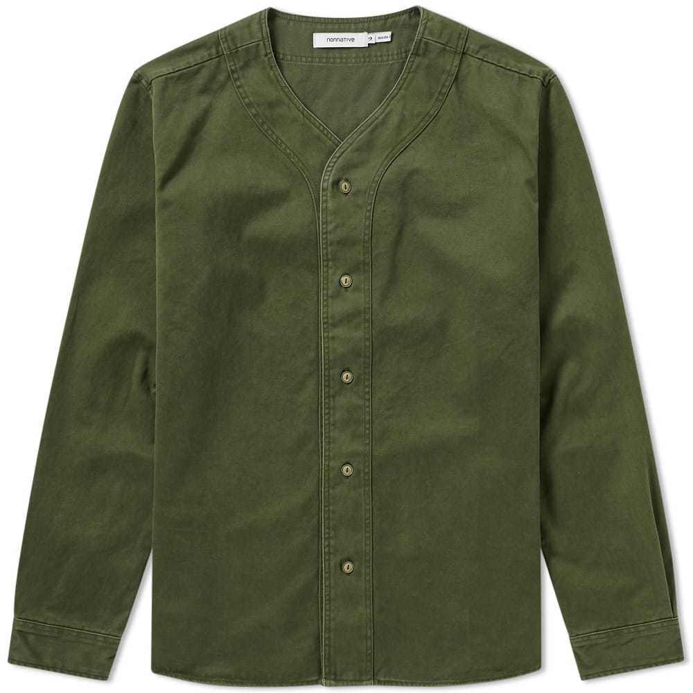 Nonnative Handyman Cotton Twill Overshirt Green Nonnative