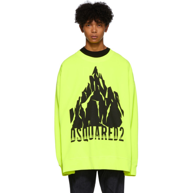 dsquared2 yellow sweatshirt