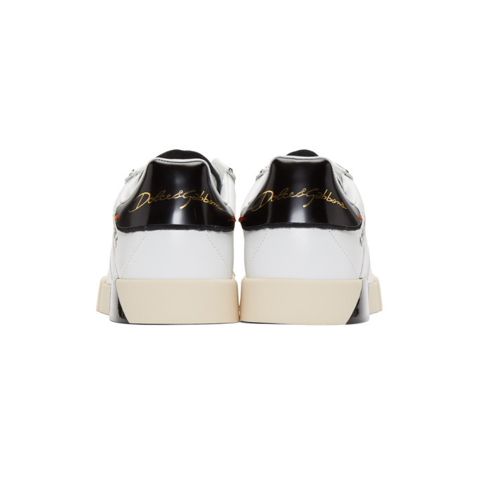 Dolce and Gabbana Black and White 1984 Portofino Sneakers Dolce & Gabbana