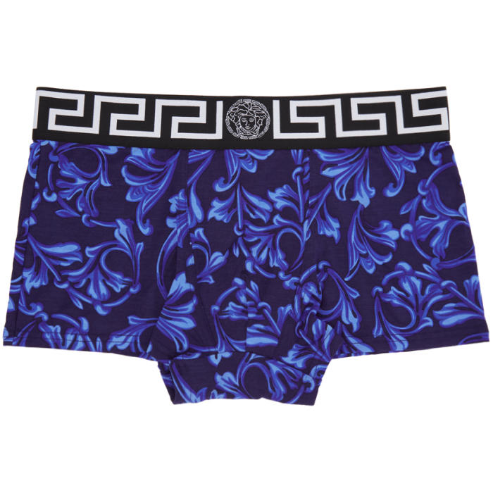 Versace Underwear Navy and Blue Baroque 