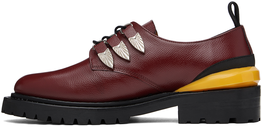 Toga Virilis Burgundy Leather Oxfords Toga Virilis