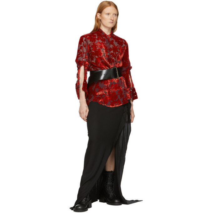 Ann Demeulemeester Red Floral Elma 