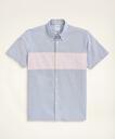 Brooks Brothers Men's Regent Regular-Fit Original Oxford Short-Sleeve Fun Shirt | Blue