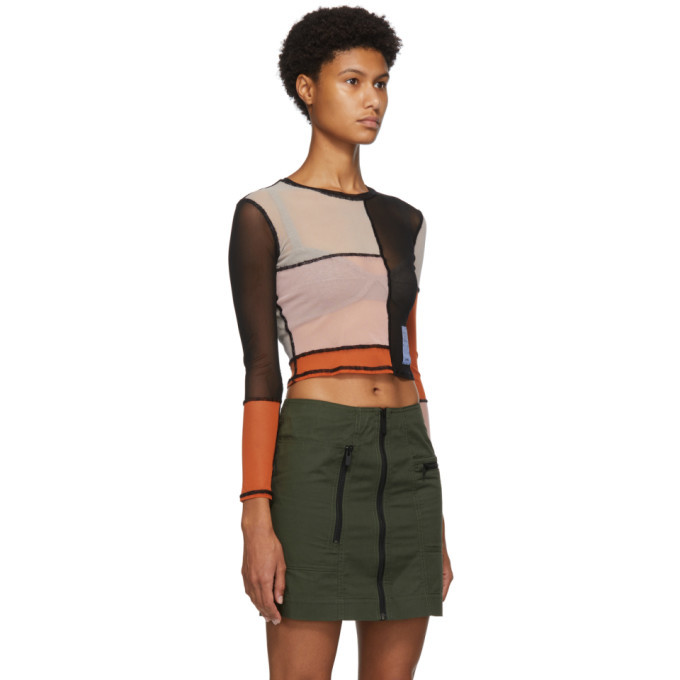 MCQ Multicolor Patchwork Mesh Long 