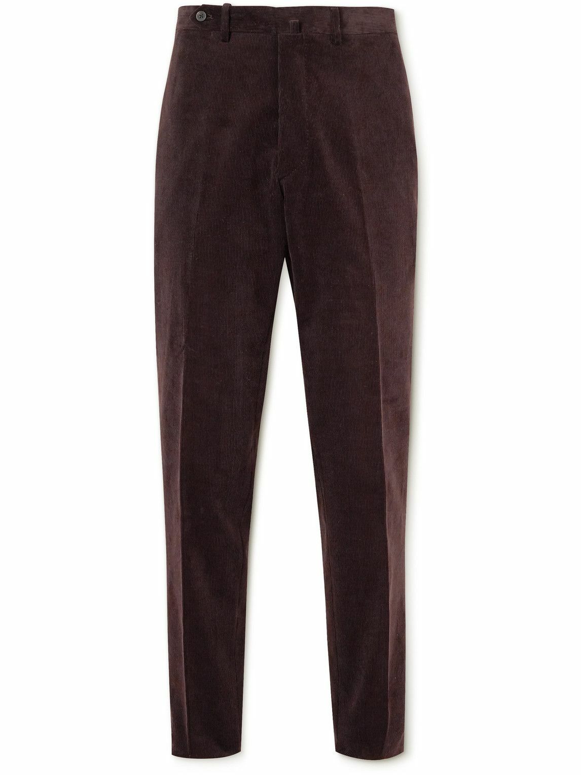 Drake's - Straight-Leg Cotton-Corduroy Trousers - Brown Drake's