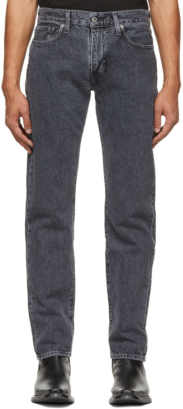 Levi's Made & Crafted Black 502 Taper Jeans Levis Made and Crafted