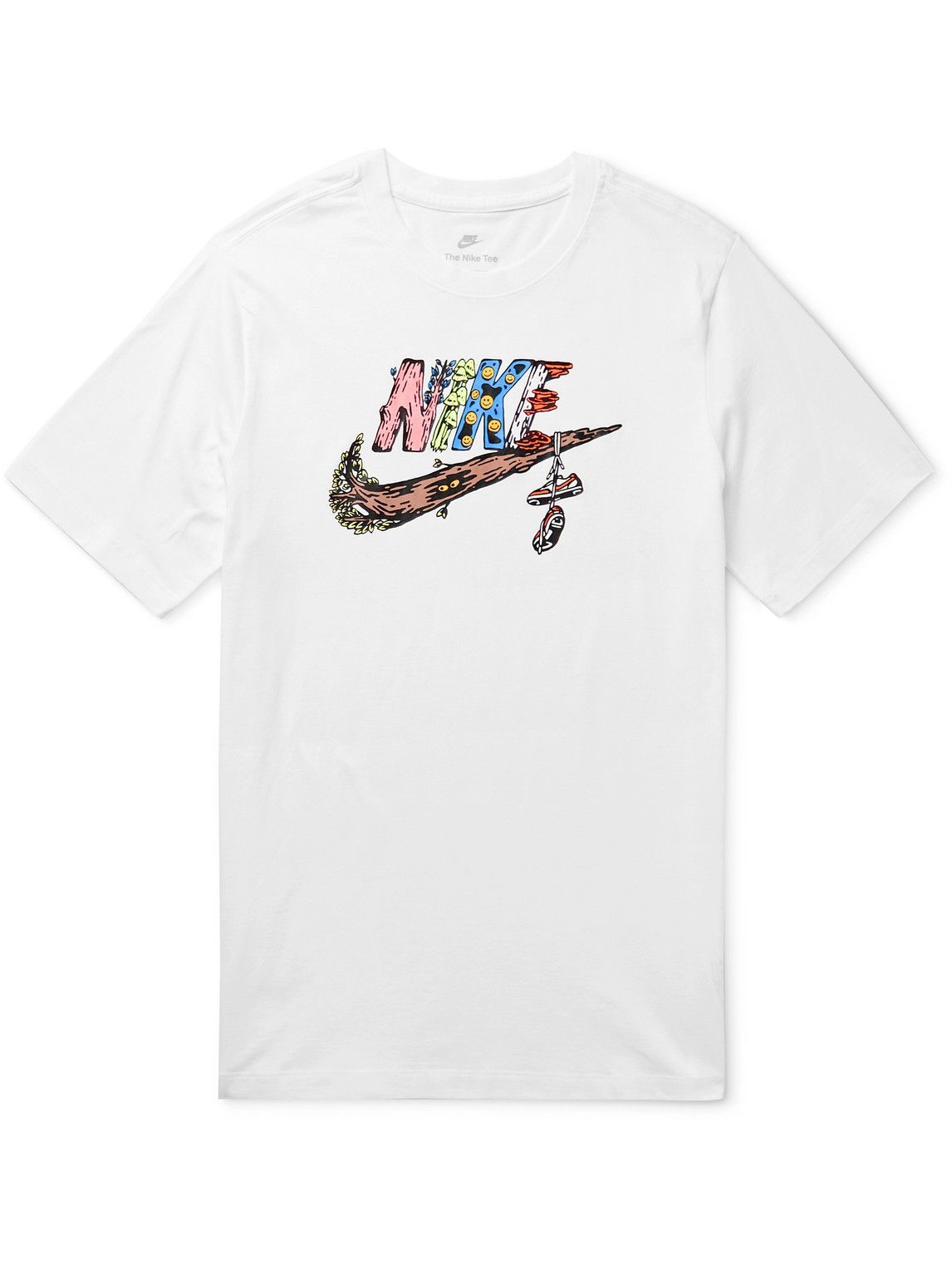 Nike - Sportswear Fantasy Futura Logo-Print Cotton-Jersey T-Shirt ...