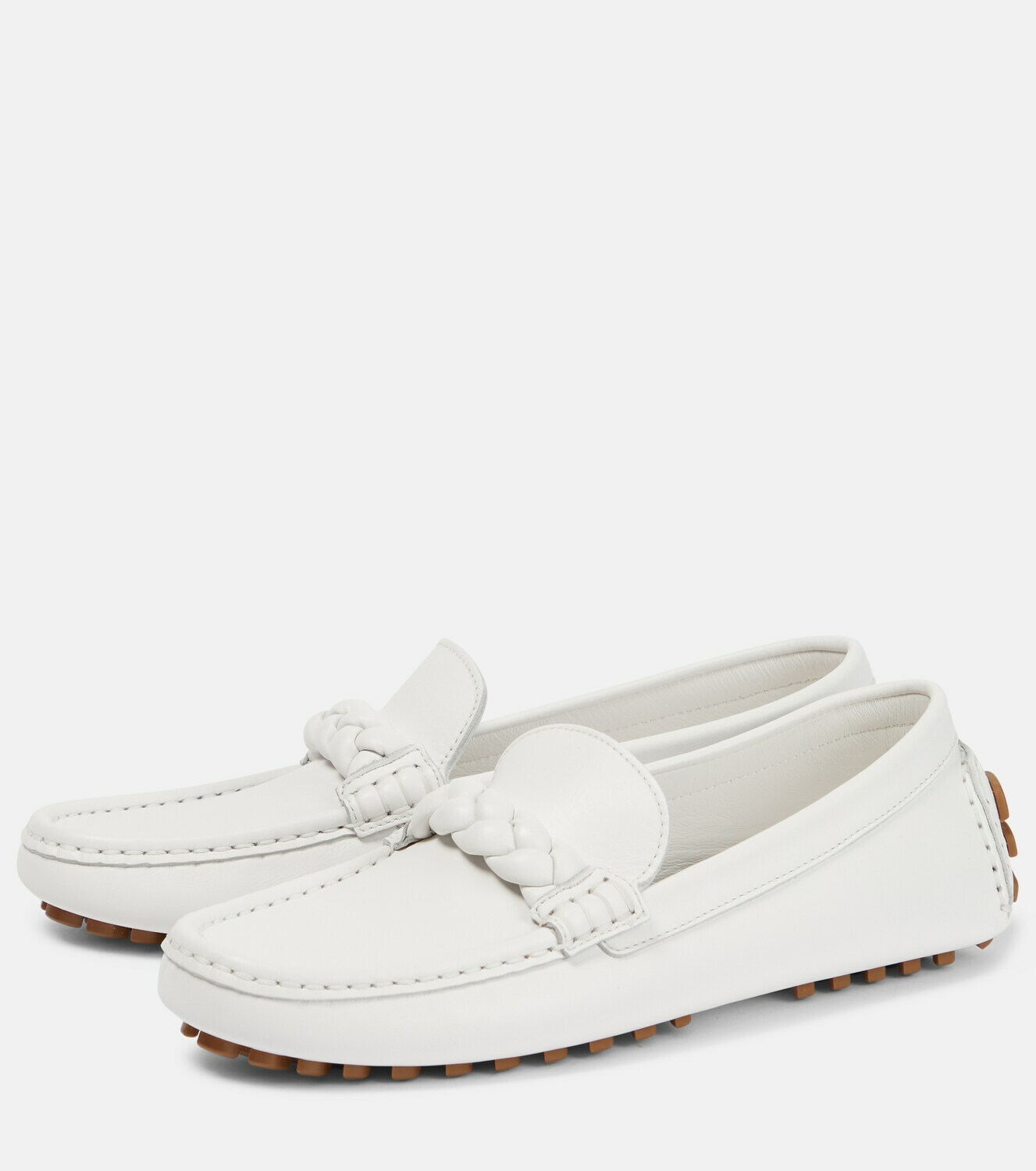 gianvito rossi leather loafers
