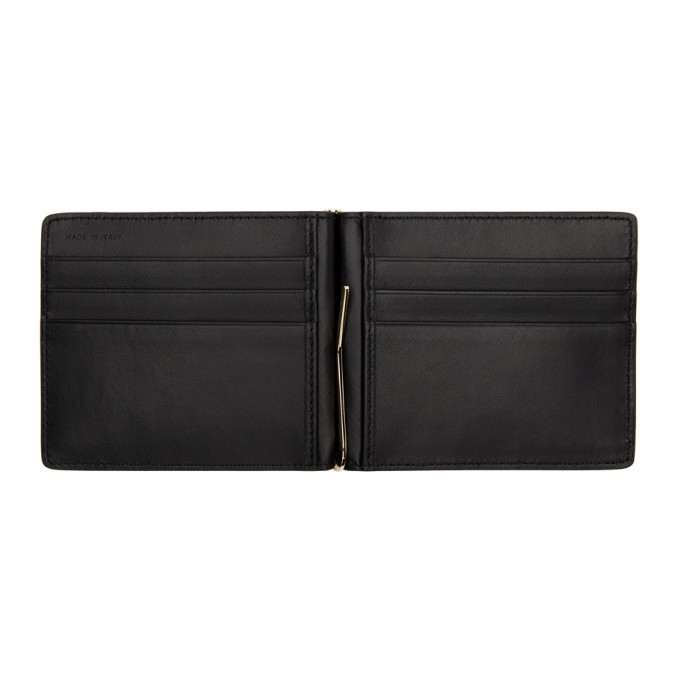 Smythson Navy Croc Mara Money Clip Wallet Smythson