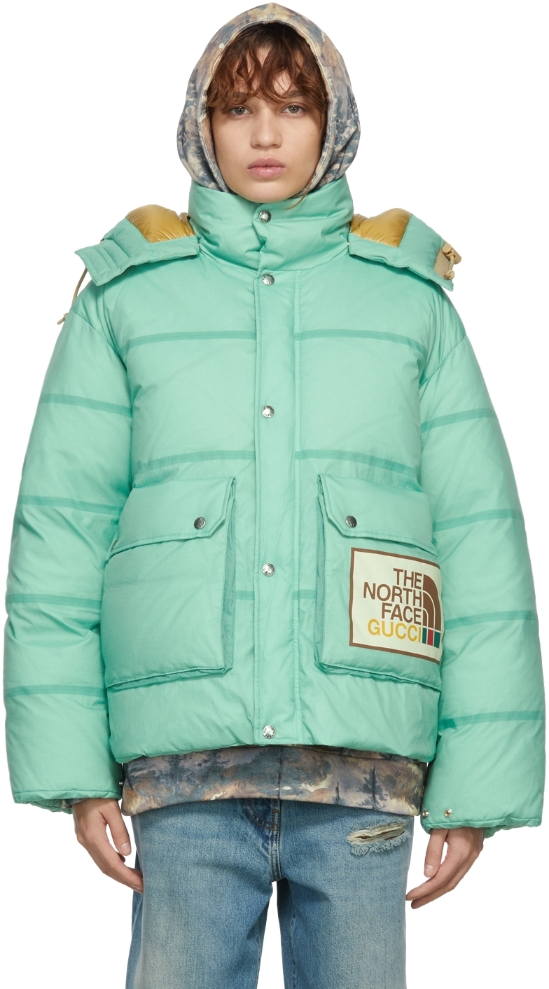 Photo: Gucci Green The North Face Edition Down Nylon Froisse Jacket
