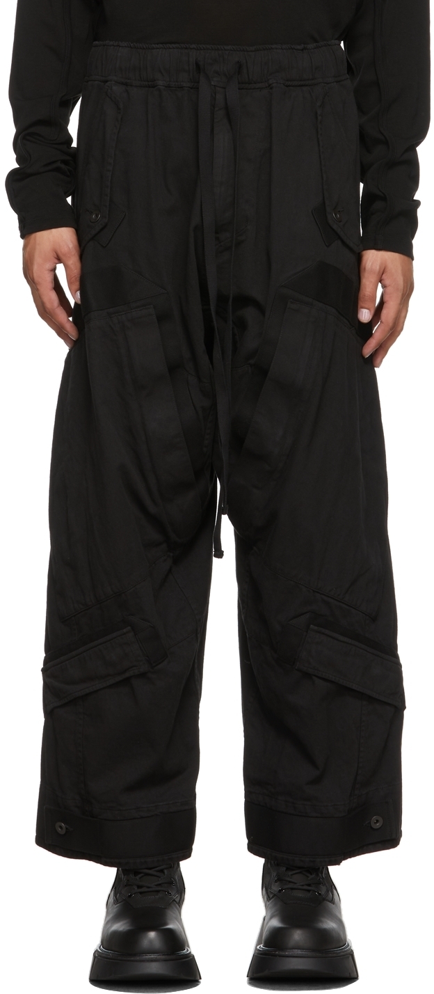 Julius Black Multi Strap Cargo Pants Julius