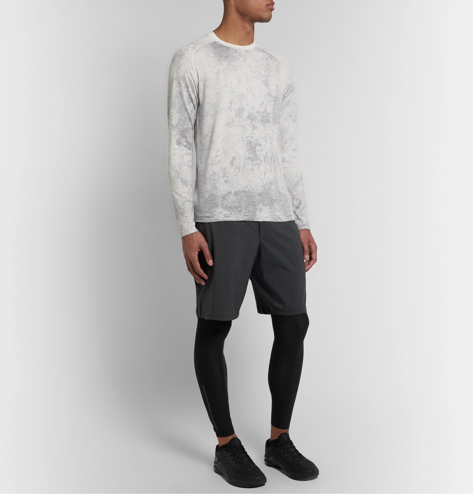 Lululemon - Zoned In Mesh-Panelled SenseKnit Tights - Black Lululemon