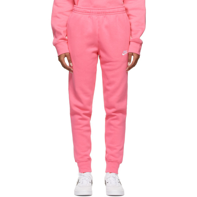 nike club joggers pink