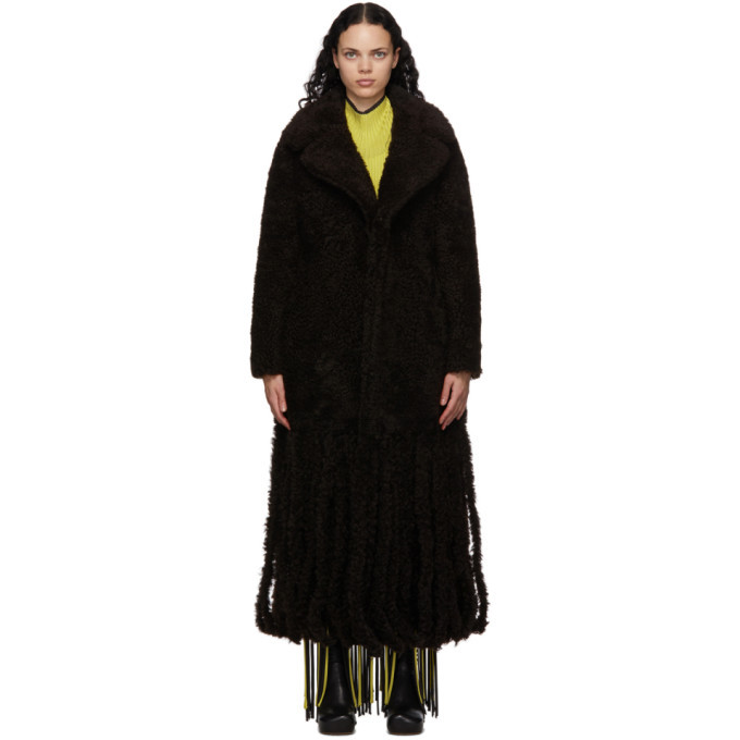 bottega veneta fringe coat