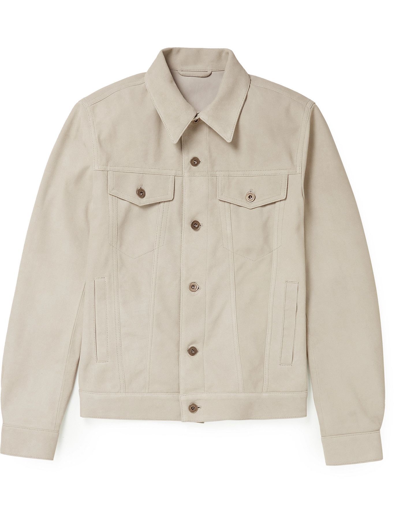 VALSTAR - Suede Trucker Jacket - Gray 