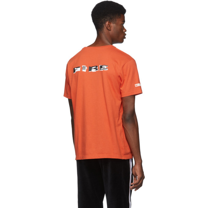 Heron Preston Orange Fire T-Shirt Heron Preston