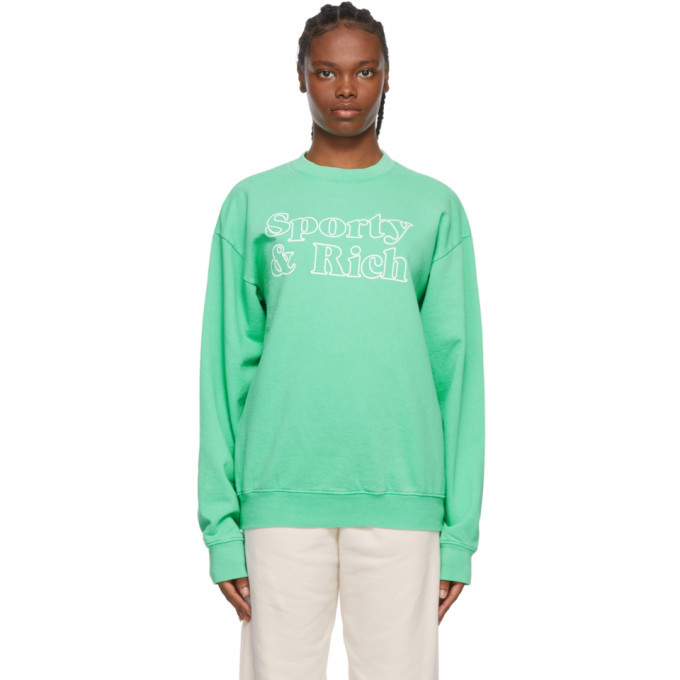 Sporty and Rich White Science Sweatshirt Sporty and Rich