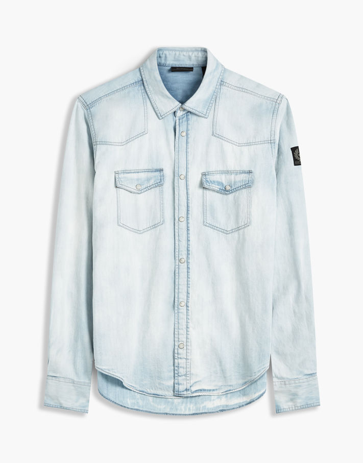 belstaff somerford denim shirt