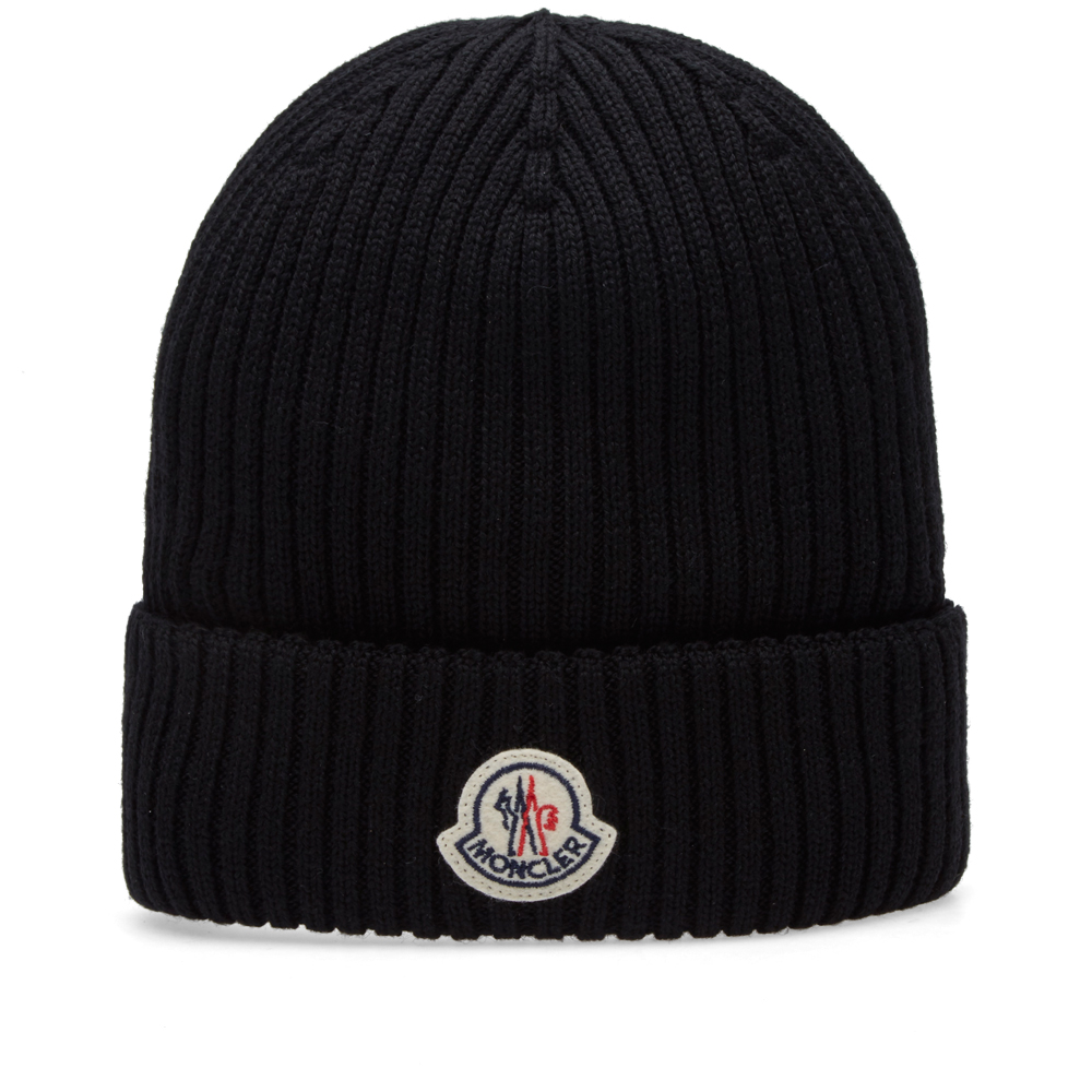 moncler ribbed knit beanie